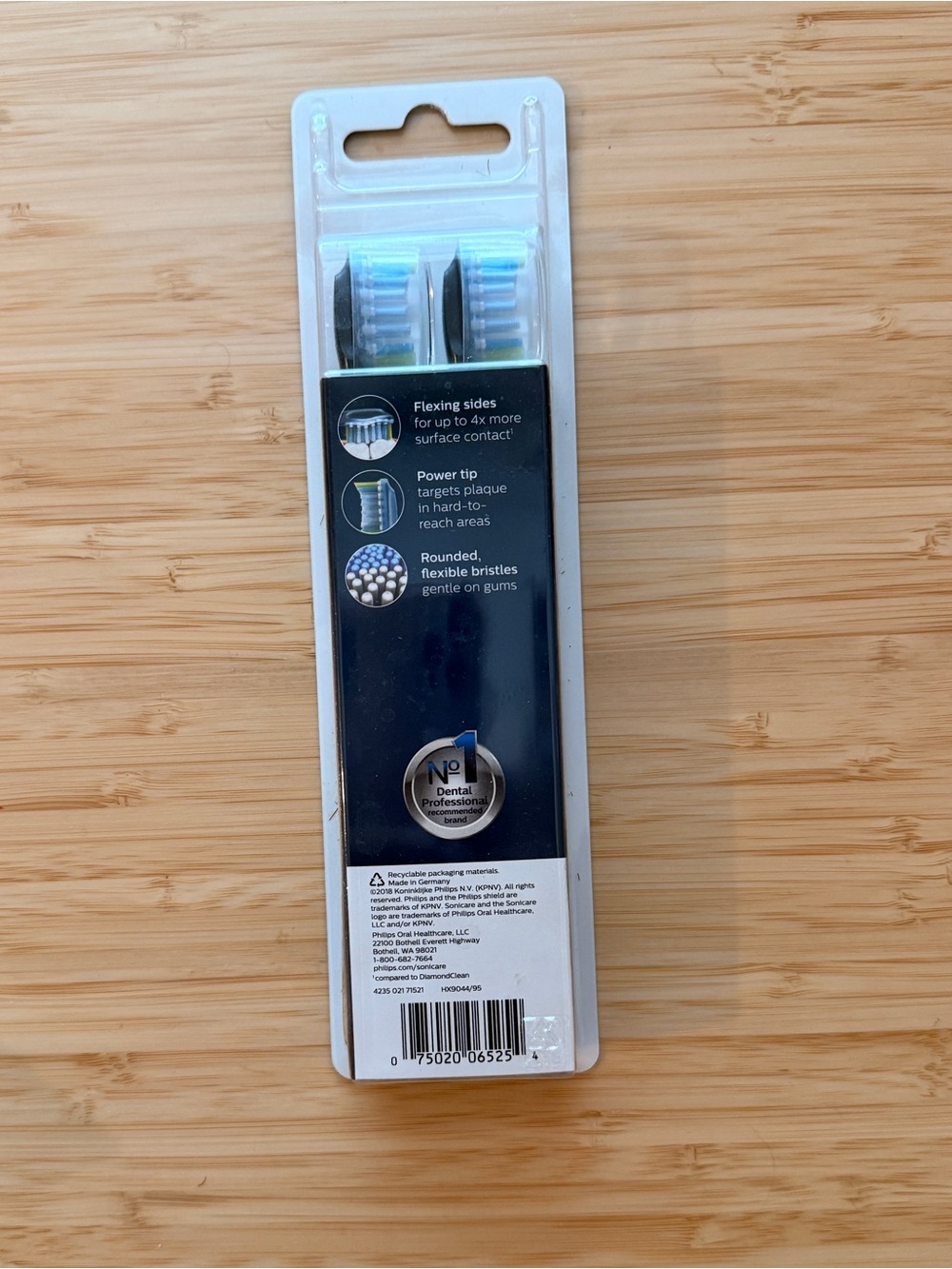 NIB Philips Sonicare C3 Premium Plaque Control Brush Heads 4-Pack HX9044/95 - Picture 2 of 2